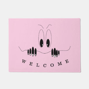 Funny Doormat with Curiosity Eyes - Customizable