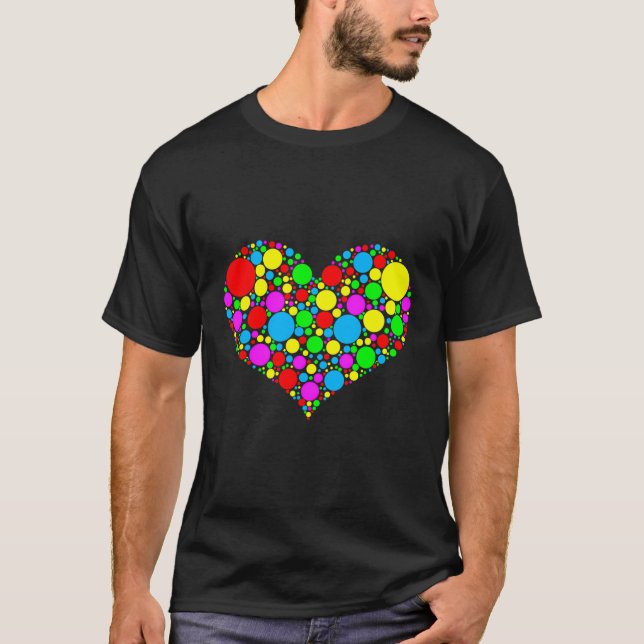 Funny Dot Heart International Dot Day Happy Dot Da T-Shirt (Front)