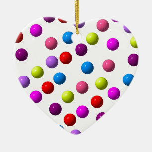 Funny Dots Ceramic Ornament
