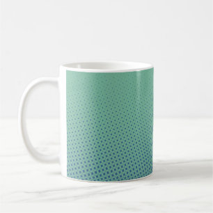 Funny Dots Pattern ocean green blue + your idea Coffee Mug
