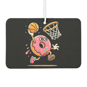 Funny Doughnut Dunking Basketball Food Champ Sport Air Freshener