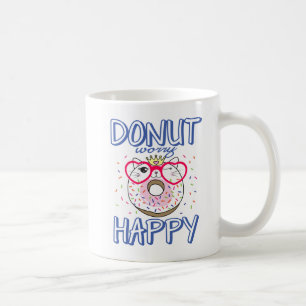 Funny Doughnut Lover Kitty Cat Lover Attitude Life Coffee Mug