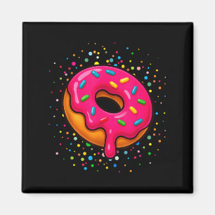 Funny Doughnut Lovers Polka Dots Happy Dot Day Gir Magnet