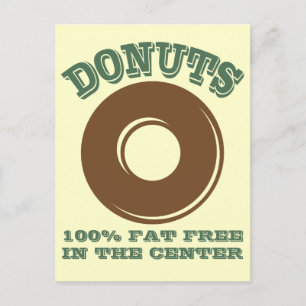 Funny Doughnut Postcard