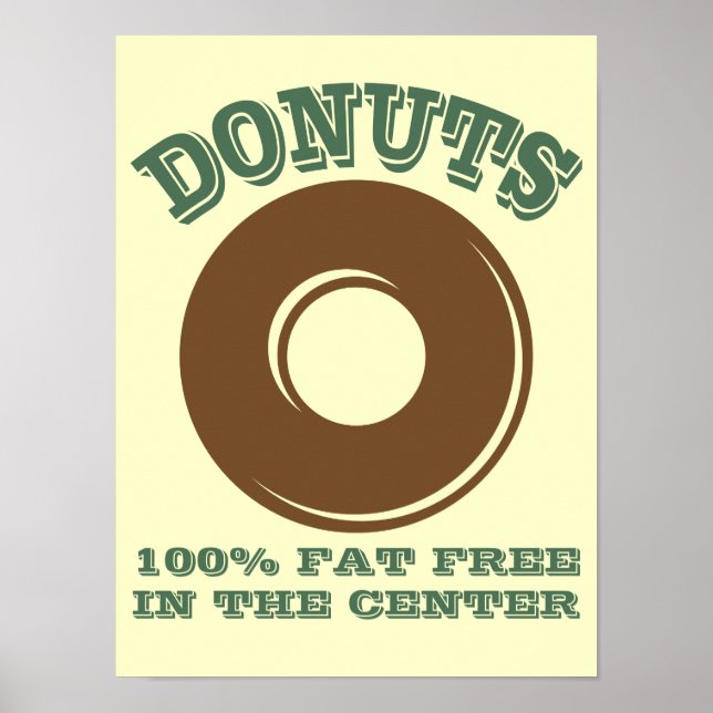 Funny Doughnut Poster (Front)