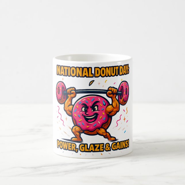 Funny Doughnut T-Shirt – Sweet, Colourful & Totall Coffee Mug (Center)