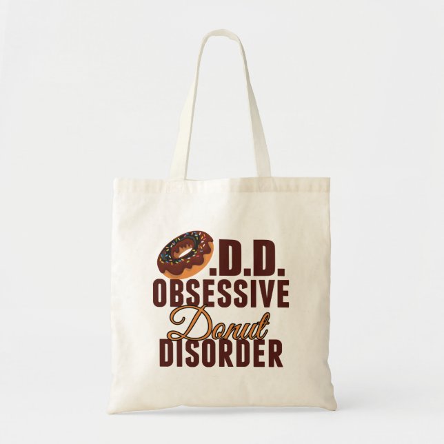 Funny Doughnut Tote Bag (Front)