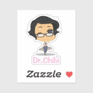 Funny Dr. Chibi Sticker_ Healthcare Heroes