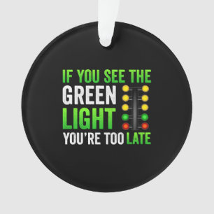 Funny Drag Racing Christmas Tree Drag Racer