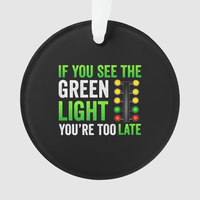 Funny Drag Racing Christmas Tree Drag Racer (devant)