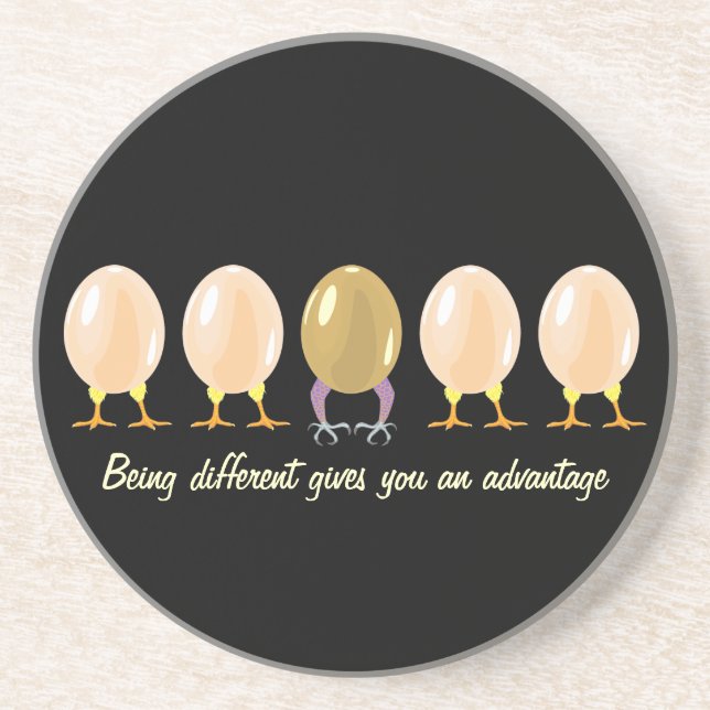 funny dragon and chickens eggs  Coaster (Front)