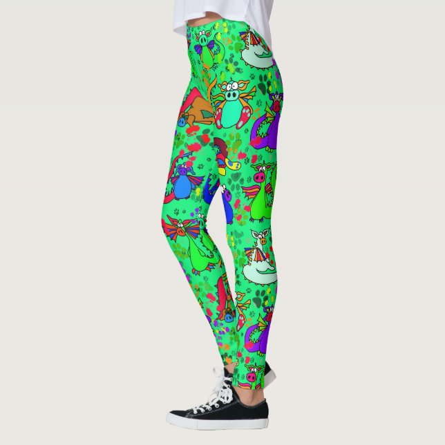 Funny Dragon Leggings (Left)