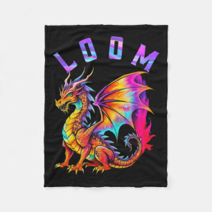 Funny Dragon Loom Lovers For Men Women Imagine Gif Fleece Blanket