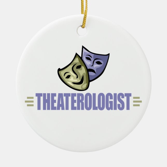 Funny Drama Theatre Ceramic Ornament (Front)