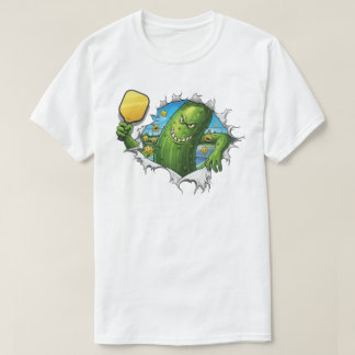 Funny Dramatic Pickleball Paddle Monster Game T-Shirt