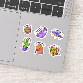 Funny drawing sticker set