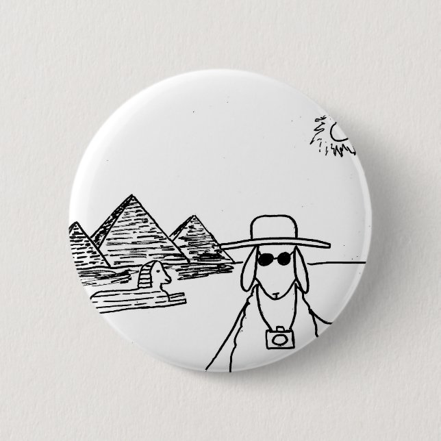 Funny drawings 2 inch round button (Front)