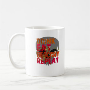 Funny Drink Eat Be Scary Halloween Design Creative Coffee Mug