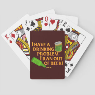 Funny Drinking Beer Playing Cards
