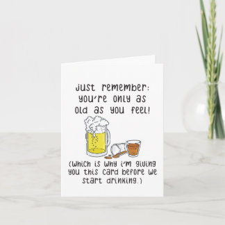 Funny Drinking Birthday Card | Funny Beer Card