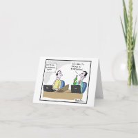Funny Drinking in Moderation Cartoon Birthday Card