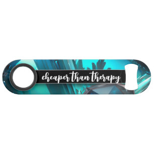 Funny Drinking Quote Abstract Underwater Crystals Bar Key