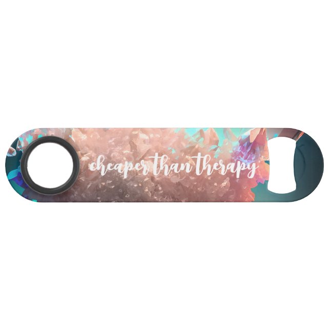 Funny Drinking Quote Abstract Underwater Crystals Bar Key (Front (Horizontal))