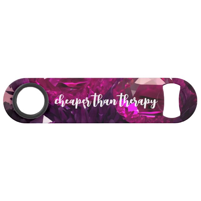 Funny Drinking Quote Abstract Underwater Crystals Bar Key (Front (Horizontal))