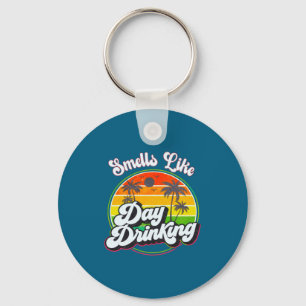 Funny Drinking Smells Like Day Drinking Long Sleev Keychain