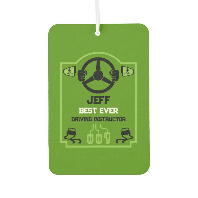 Funny Driving Instructor Gift Air Freshener (Front)