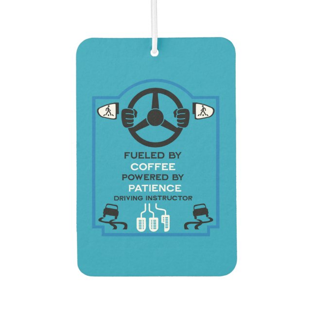 Funny Driving Instructor Gift Air Freshener (Front)