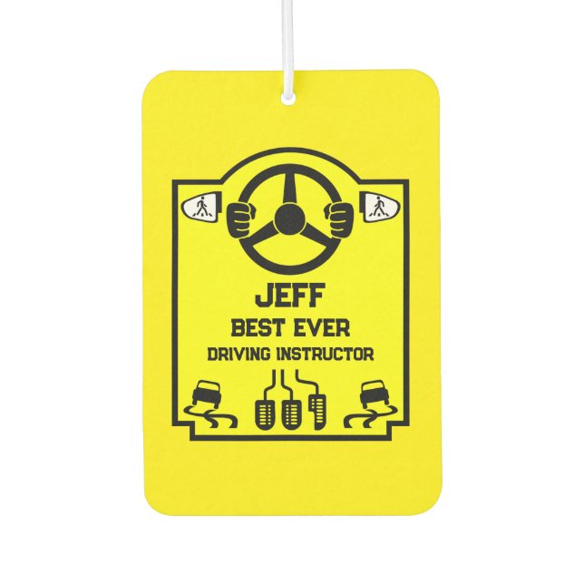 Funny Driving Instructor Gift Air Freshener (Front)