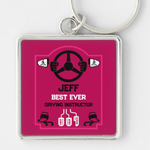 Funny Driving Instructor Gift Keychain
