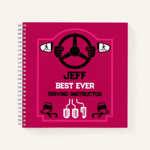 Funny Driving Instructor Gift Notebook