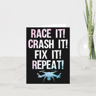 Funny Drone Art For Men Women Boys Drone Racing Dr Card