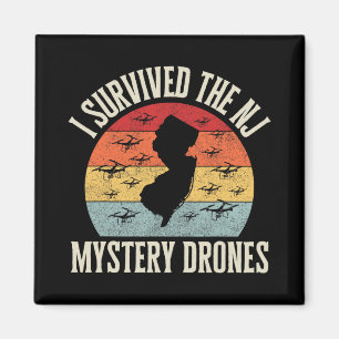 Funny Drone Lover I Survived The New Jersey Myster Magnet