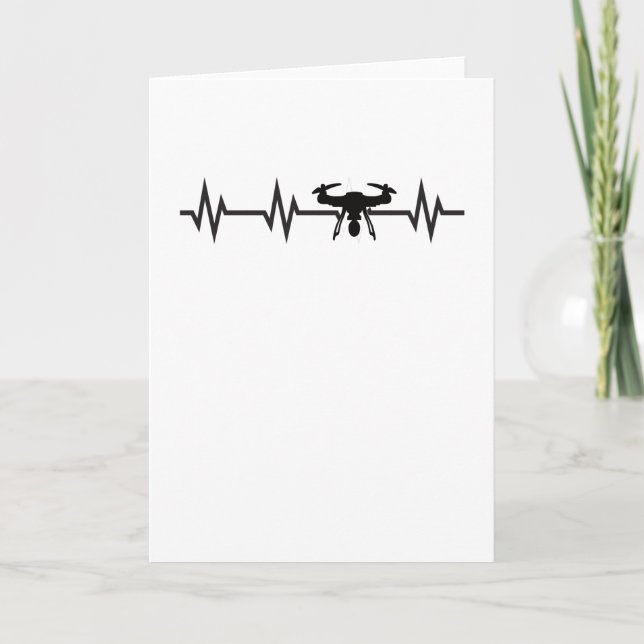 Funny Drone Pilot Gifts Drone Lover Quadcopter FPV Card (Front)