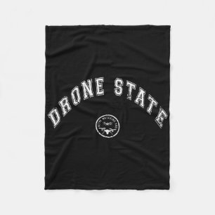 Funny Drone State Flying Secret Drone New Jersey W Fleece Blanket