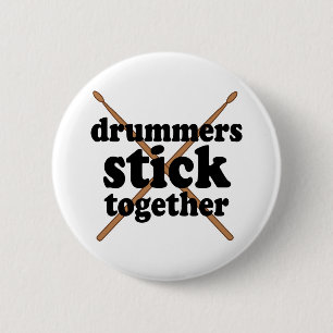 Funny Drummer 2 Inch Round Button