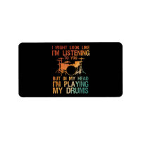 Funny Drummer Art For Men Women Drum Player Percus