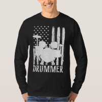 Funny Drummer Art For Men Women Drum Set Drumming