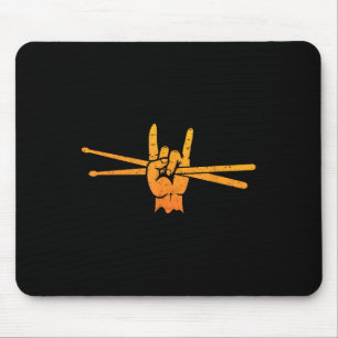 Funny Drummer Art For Men Women Kids Drumming Love Mouse Pad