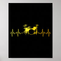 Funny Drummer Art For Men Women Kids Drumming Love