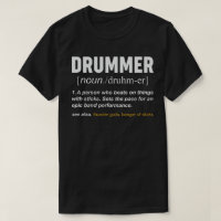 Funny Drummer Definition Musician Band Drums Quote
