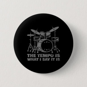 Funny Drumming Art For Men Women Drumline Drum Set 2 Inch Round Button