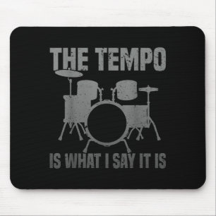 Funny Drumming Art For Men Women Drumline Drum Set Mouse Pad