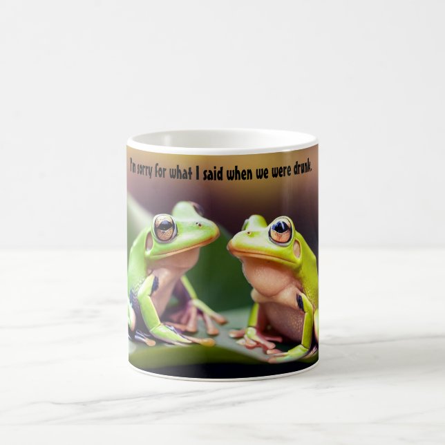 Funny Drunk Frogs Coffee Mug (Center)