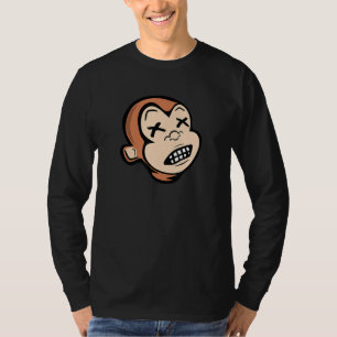 Funny Drunk Monkey Dead Drunk Monkey Xx Drinking P T-Shirt