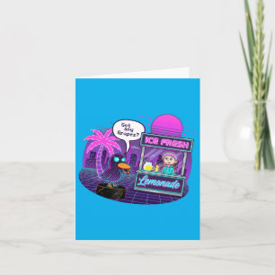 Funny Duck At Lemonade Stand Asking Gs Card