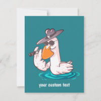 funny duck boss cartoon